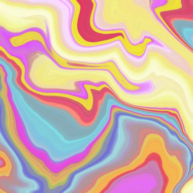 Yağlı boya çizgileri olan sıvı soyut arkaplan