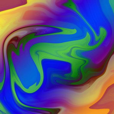 Yağlı boya çizgileri olan sıvı soyut arkaplan