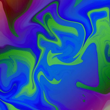 Yağlı boya çizgileri olan sıvı soyut arkaplan