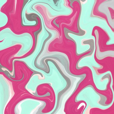 Yağlı boya çizgileri olan sıvı soyut arkaplan