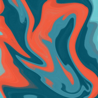 Yağlı boya çizgileri olan sıvı soyut arkaplan