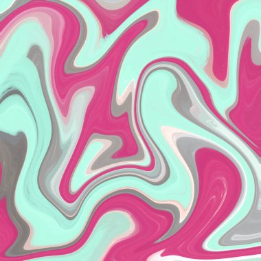 Yağlı boya çizgileri olan sıvı soyut arkaplan