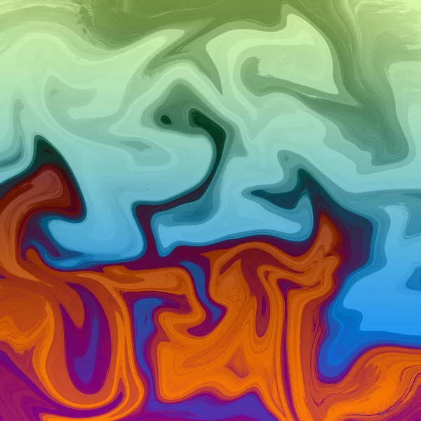 Liquid abstract background with oil painting streaks — Stock Photo, Image