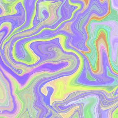 Yağlı boya çizgileri olan sıvı soyut arkaplan