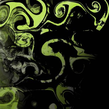 Yağlı boya çizgileri olan sıvı soyut arkaplan