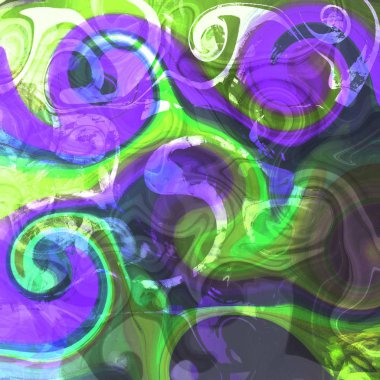 Yağlı boya çizgileri olan sıvı soyut arkaplan