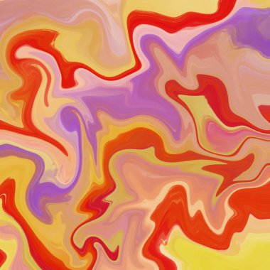 Yağlı boya çizgileri olan sıvı soyut arkaplan