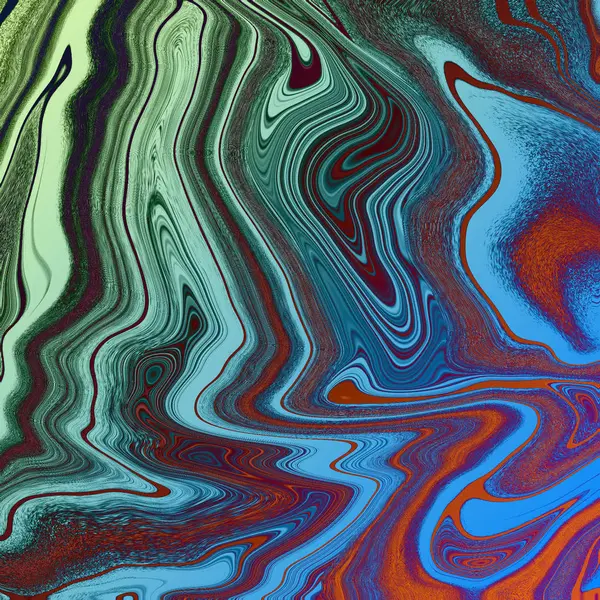 Fondo abstracto líquido con rayas de pintura al óleo — Foto de Stock