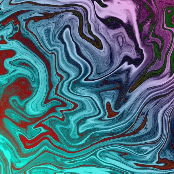 Liquid abstract background with oil painting streaks — Stock Photo, Image