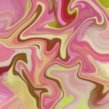 Yağlı boya çizgileri olan sıvı soyut arkaplan