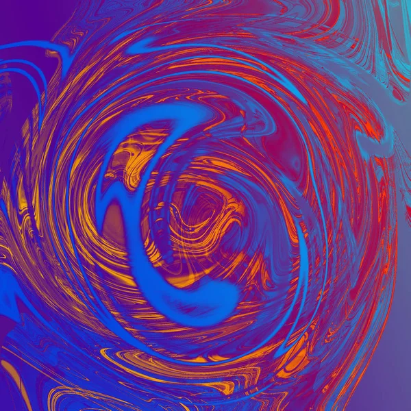 Жидкий Абстрактный Фон Полосами Масляной Живописи — стоковое фото