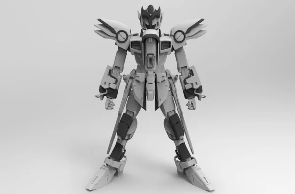 3d rendering of mecha created by using a blender tool — Stock Photo, Image