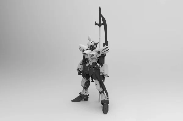 Rendering 3d mecha dibuat dengan menggunakan perkakas blender — Stok Foto