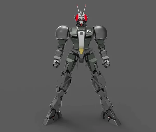 Rendering 3d di mecha creato utilizzando uno strumento frullatore — Foto Stock