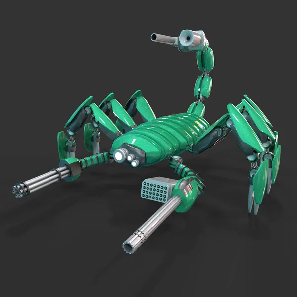 Sci Meka Soldat Plass Militær Futuristisk Robot Meka Kontrollert Pilot – stockfoto