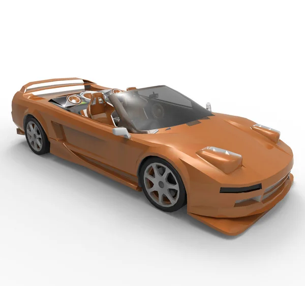 Dreidimensionales Bild Eines Autos — Stockfoto