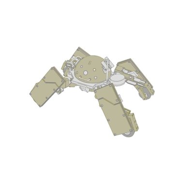 Vektör çizimi. Mekagodzilla arka planda. Tişört tasarımı, poster, çıkartma.