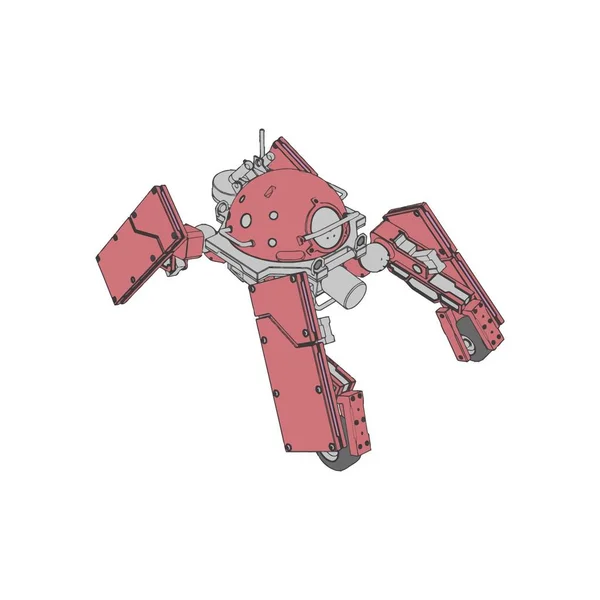 Ilustración vectorial. Mecha en fondo aislado. Para el diseño de camisetas, póster, pegatina . — Vector de stock