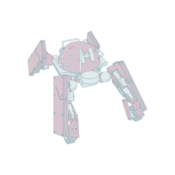 Ilustración vectorial. Mecha en fondo aislado. Para el diseño de camisetas, póster, pegatina . — Vector de stock