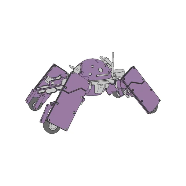 Ilustración vectorial. Mecha en fondo aislado. Para el diseño de camisetas, póster, pegatina . — Vector de stock