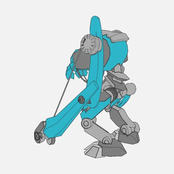 Ilustración vectorial. Mecha en fondo aislado. Para el diseño de camisetas, póster, pegatina . — Vector de stock