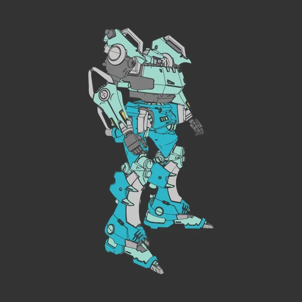 Ilustración vectorial. Mecha en fondo aislado. Para el diseño de camisetas, póster, pegatina . — Vector de stock