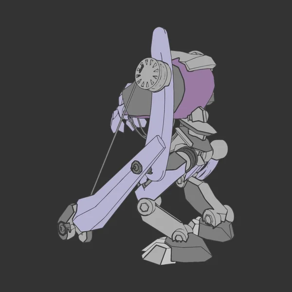 Ilustración vectorial. Mecha en fondo aislado. Para el diseño de camisetas, póster, pegatina . — Vector de stock