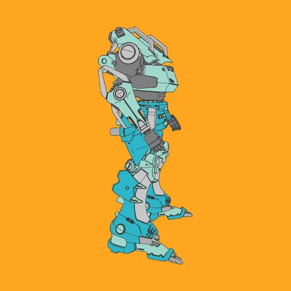 Ilustración vectorial. Mecha en fondo aislado. Para el diseño de camisetas, póster, pegatina . — Vector de stock