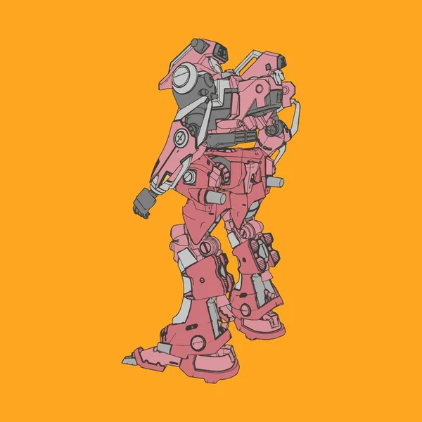 Ilustración vectorial. Mecha en fondo aislado. Para el diseño de camisetas, póster, pegatina . — Archivo Imágenes Vectoriales