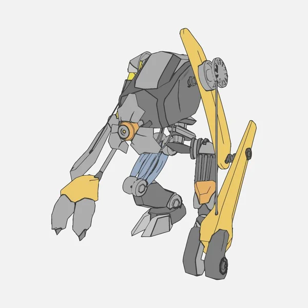 Ilustración vectorial. Mecha en fondo aislado. Para el diseño de camisetas, póster, pegatina . — Vector de stock