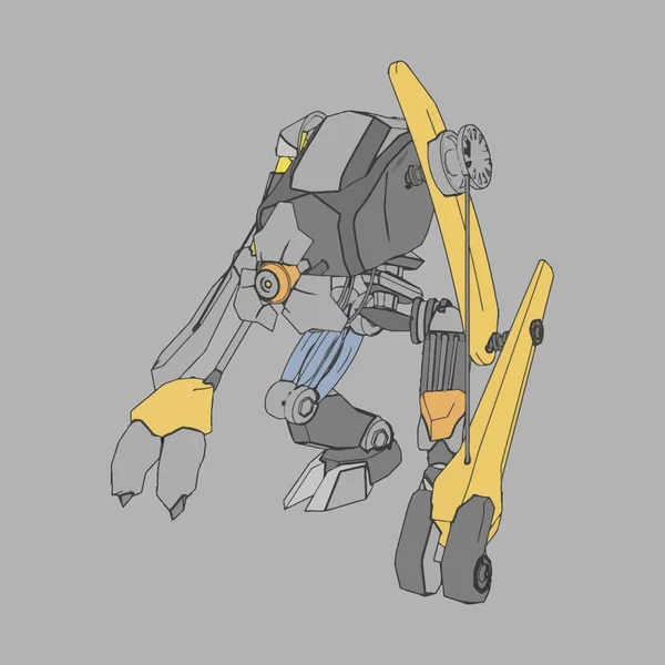 Ilustración vectorial. Mecha en fondo aislado. Para el diseño de camisetas, póster, pegatina . — Vector de stock