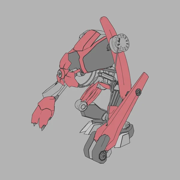 Ilustración vectorial. Mecha en fondo aislado. Para el diseño de camisetas, póster, pegatina . — Archivo Imágenes Vectoriales