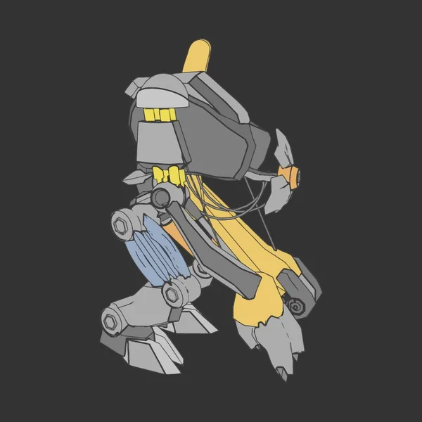 Ilustración vectorial. Mecha en fondo aislado. Para el diseño de camisetas, póster, pegatina . — Vector de stock