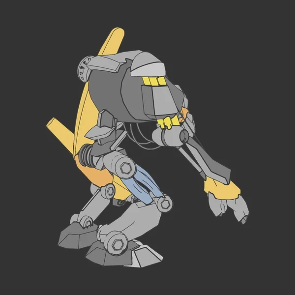 Ilustración vectorial. Mecha en fondo aislado. Para el diseño de camisetas, póster, pegatina . — Archivo Imágenes Vectoriales