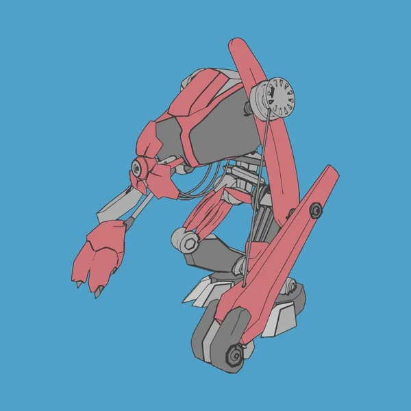 Ilustración vectorial. Mecha en fondo aislado. Para el diseño de camisetas, póster, pegatina . — Vector de stock