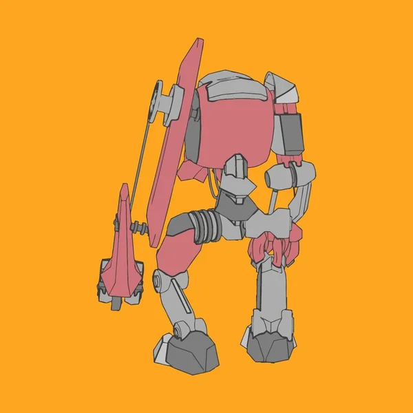 Ilustración vectorial. Mecha en fondo aislado. Para el diseño de camisetas, póster, pegatina . — Vector de stock