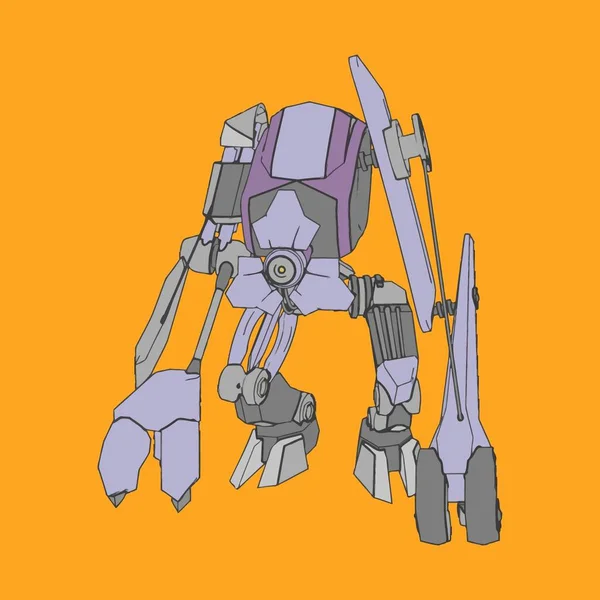 Ilustración vectorial. Mecha en fondo aislado. Para el diseño de camisetas, póster, pegatina . — Vector de stock