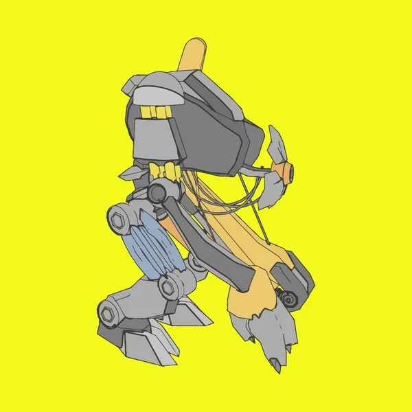 Ilustración vectorial. Mecha en fondo aislado. Para el diseño de camisetas, póster, pegatina . — Vector de stock