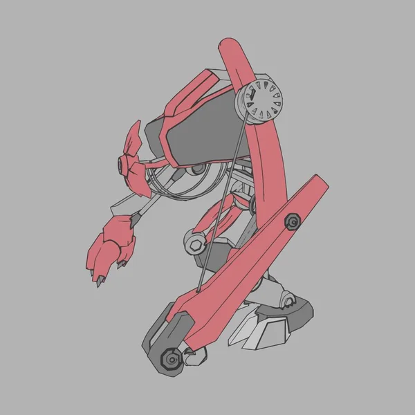 Ilustración vectorial. Mecha en fondo aislado. Para el diseño de camisetas, póster, pegatina . — Vector de stock