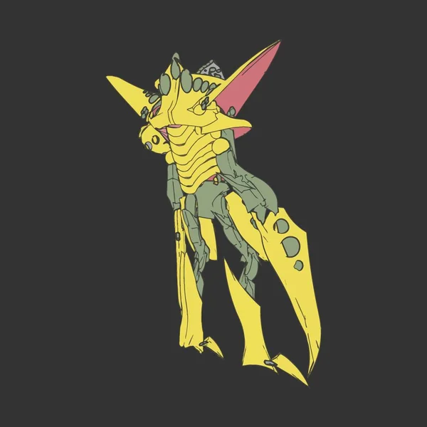 Ilustración vectorial. Mecha en fondo aislado. Para el diseño de camisetas, póster, pegatina . — Archivo Imágenes Vectoriales