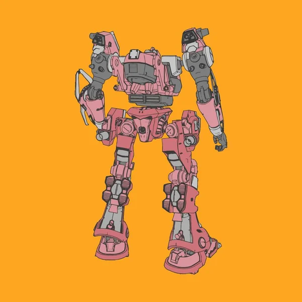 Ilustración vectorial. Mecha en fondo aislado. Para el diseño de camisetas, póster, pegatina . — Vector de stock