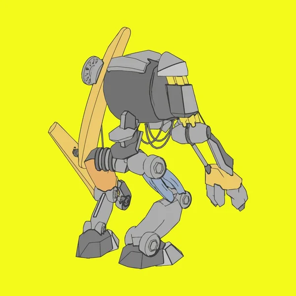 Ilustración vectorial. Mecha en fondo aislado. Para el diseño de camisetas, póster, pegatina . — Archivo Imágenes Vectoriales