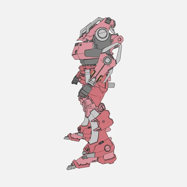 Ilustración vectorial. Mecha en fondo aislado. Para el diseño de camisetas, póster, pegatina . — Vector de stock