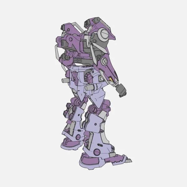 Ilustración vectorial. Mecha en fondo aislado. Para el diseño de camisetas, póster, pegatina . — Vector de stock