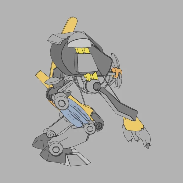 Ilustración vectorial. Mecha en fondo aislado. Para el diseño de camisetas, póster, pegatina . — Vector de stock