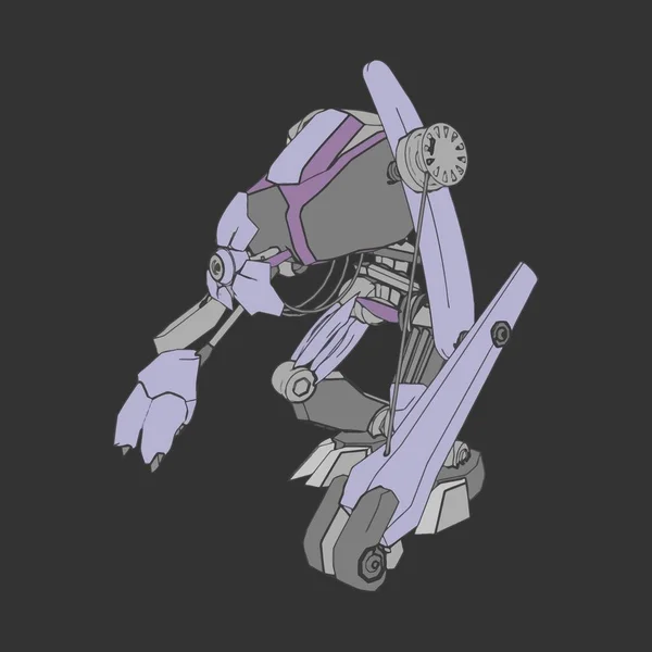 Ilustración vectorial. Mecha en fondo aislado. Para el diseño de camisetas, póster, pegatina . — Vector de stock