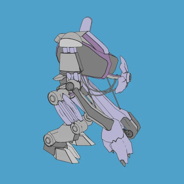 Ilustración vectorial. Mecha en fondo aislado. Para el diseño de camisetas, póster, pegatina . — Vector de stock