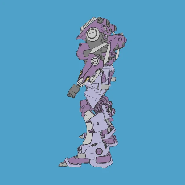 Ilustración vectorial. Mecha en fondo aislado. Para el diseño de camisetas, póster, pegatina . — Vector de stock