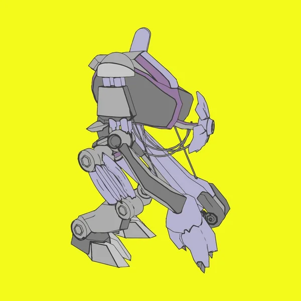 Ilustración vectorial. Mecha en fondo aislado. Para el diseño de camisetas, póster, pegatina . — Archivo Imágenes Vectoriales