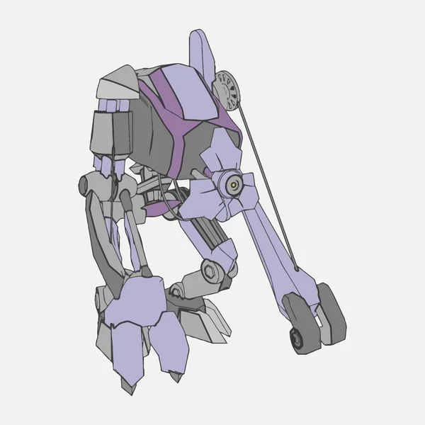 Ilustración vectorial. Mecha en fondo aislado. Para el diseño de camisetas, póster, pegatina . — Vector de stock